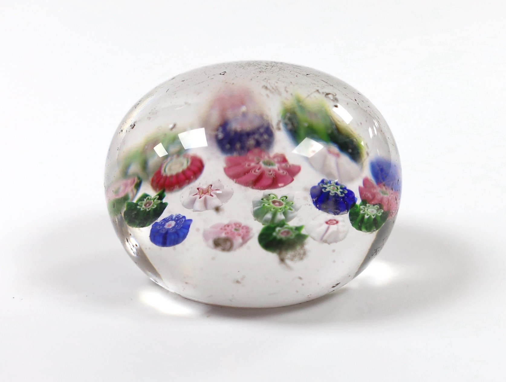 A Clichy glass paperweight
